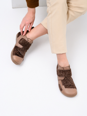 Ботинки босоногие на липучке